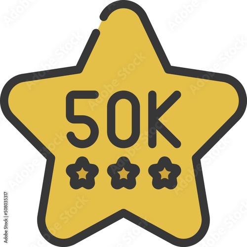 50K Reviews Icon