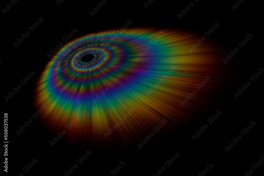 黒バック虹素材
