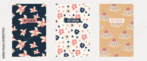 Spring Collection Notebook Cover - Spring Floral Pattern. notebook planner, brochure, catalog, book