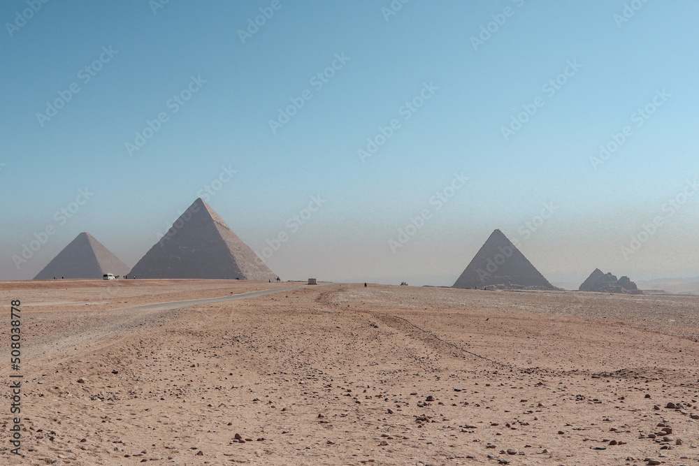 The Pyramids of Giza in Caïro.