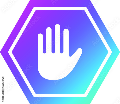 Ad Block Vector Icon Design Illustration