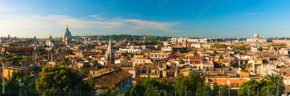 Wonderful panoramic view of Rome