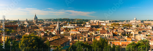 Photography Wonderful panoramic view of Rome