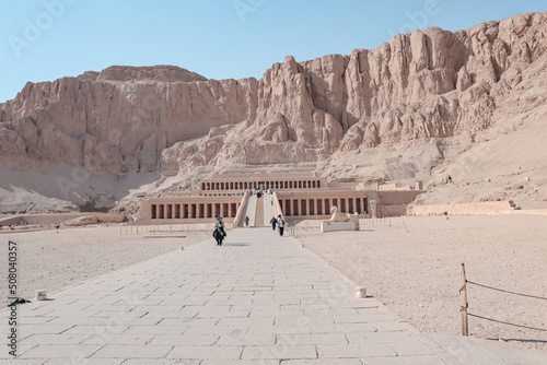 Temple of Deir al-Bahri, the queen Hatshepsut's temple in Luxor.