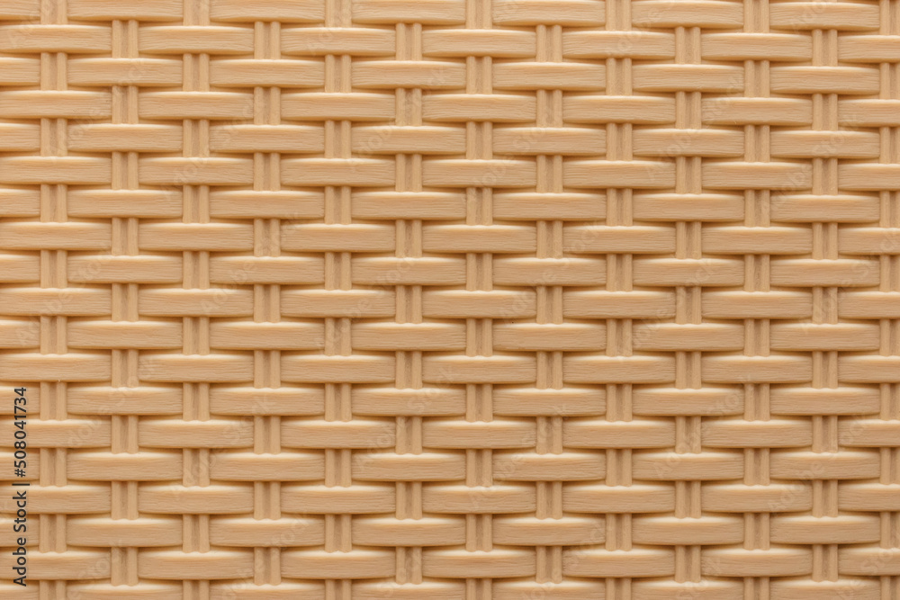 Beige Sand Color Plastic Wicker Basket Abstract Seamless Pattern Texture Background Beige Sand Color Plastic Wicker Basket Abstract Seamless Pattern Texture Background