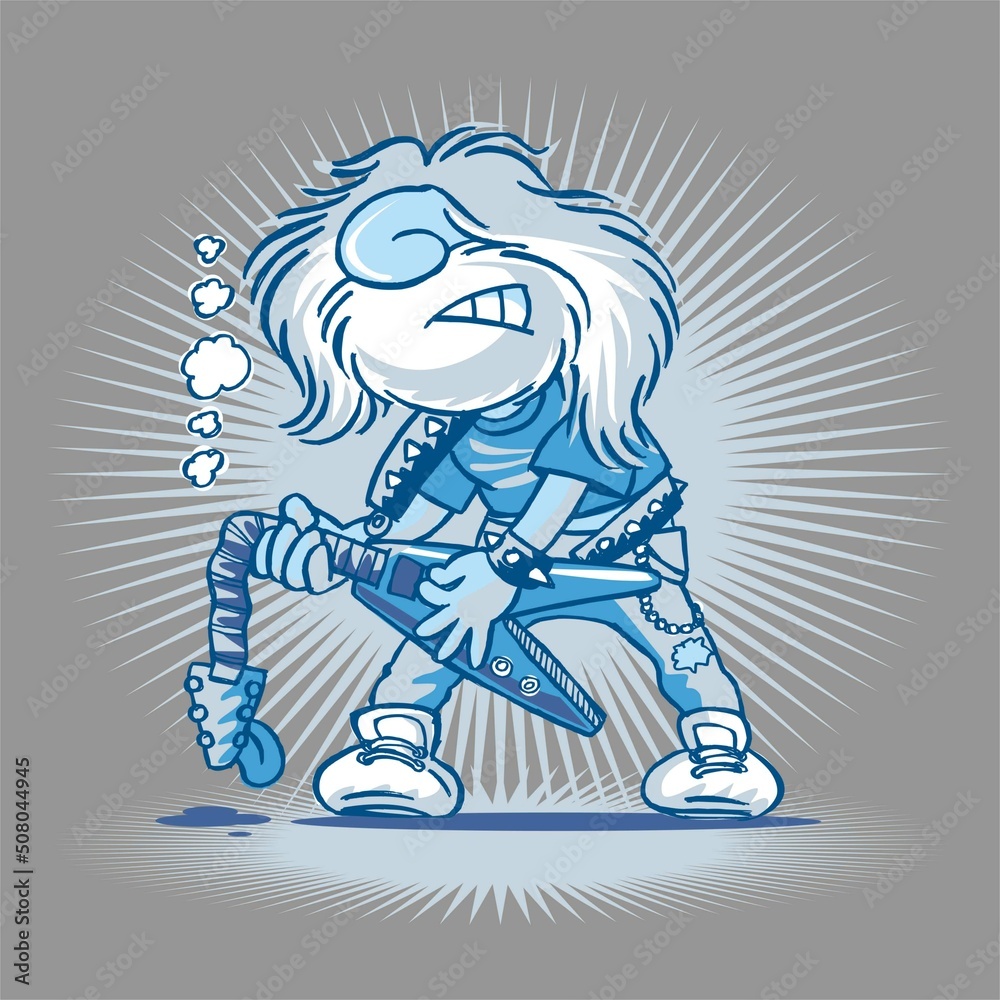 old man playing guitar to rock and heavy metal music old man playing guitar to rock and heavy metal music