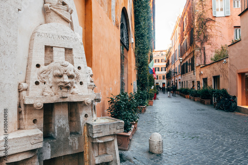 Fototapeta Naklejka Na Ścianę i Meble -  beautiful street of rome, italy