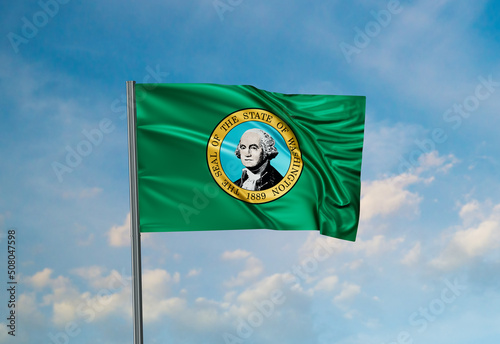 Obraz na płótnie US state flag w salonie