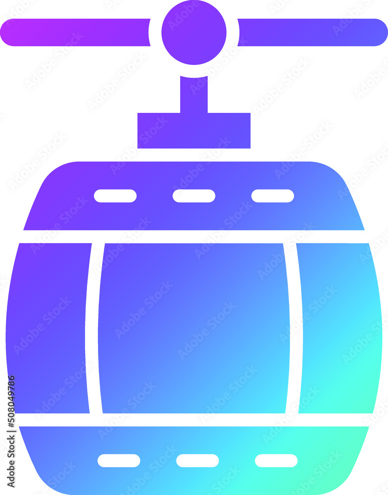 Cable Car Vector Icon Design Illustration Cable Car Vector Icon Design Illustration