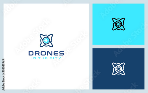 modern drone logo