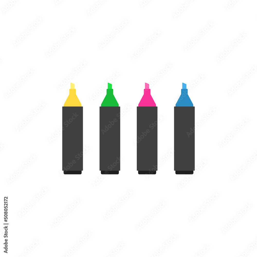Pen. Pencils set. Marker pens. Drawing tool. Vector Pen. Pencils set. Marker pens. Drawing tool. Vector