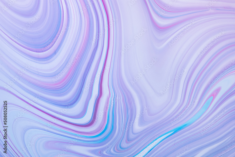 Obraz premium Paint ink abstract oil purple blue pattern design art watercolor texture background