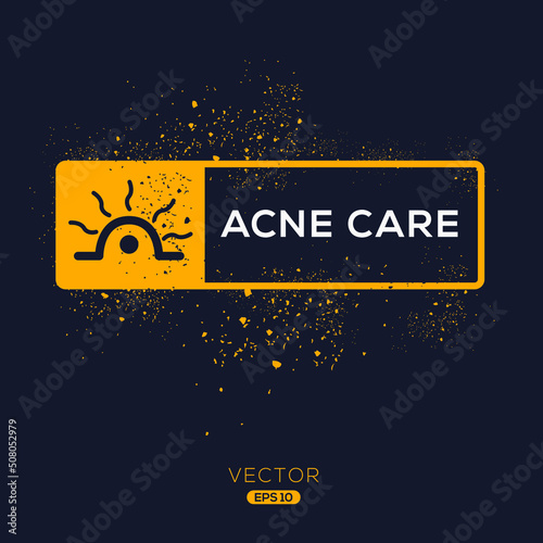 Creative (Acne care) Icon, Vector sign.