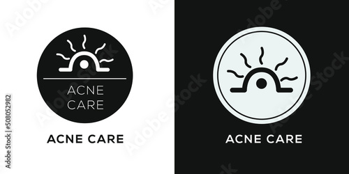 Creative (Acne care) Icon, Vector sign.