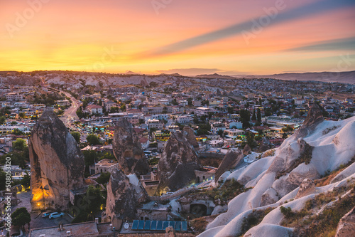colorful Cappadocia sunset over Göreme