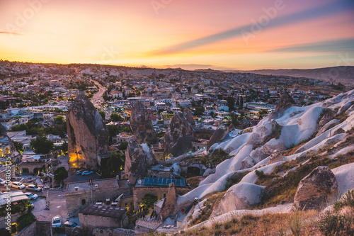 colorful Cappadocia sunset over Göreme