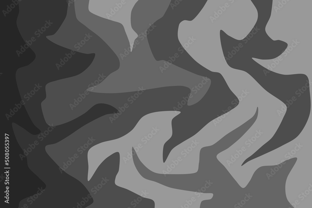 Abstract background with grey camouflage pattern Abstract background with grey camouflage pattern