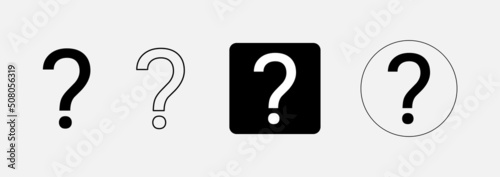 Question mark icon vector illustration