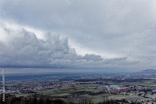 Wolkenband über der Landschaft © EinBlick
