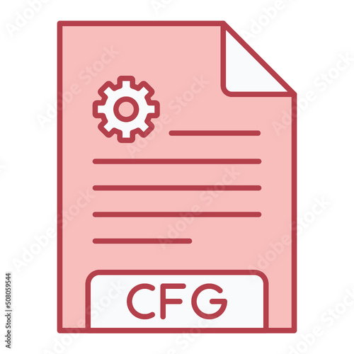 CFG File Format Icon Design photo