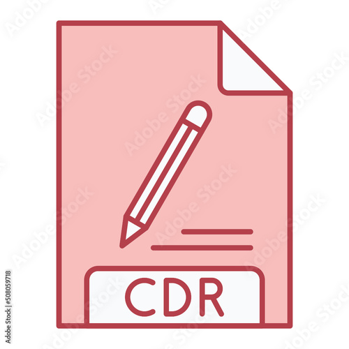 CDR File Format Icon Design