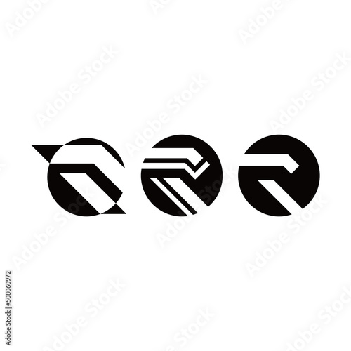 logo initials letter R