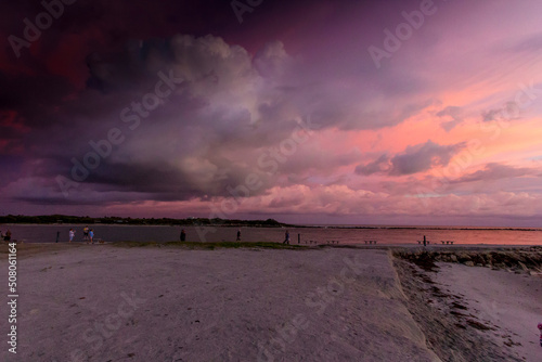 Colorful Sunrise at Jetty Park  Fort Pierce  Florida