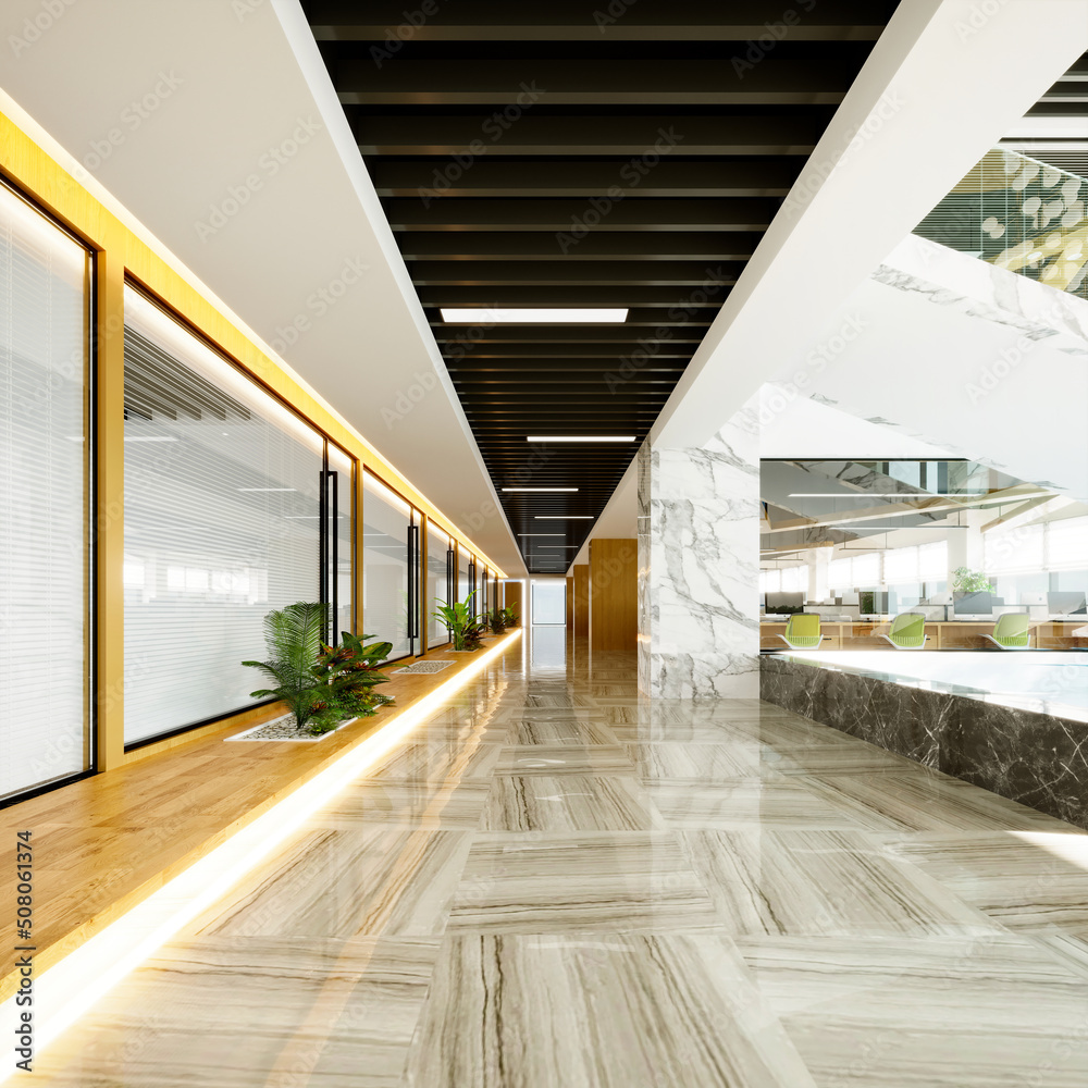 3d render of luxury working office 3d render of luxury working office