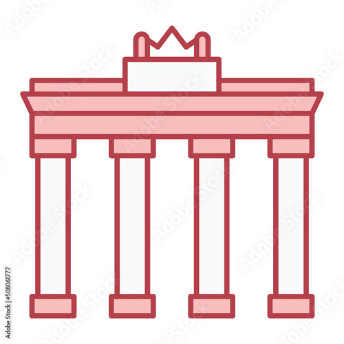 Brandenburg Gate Icon Design