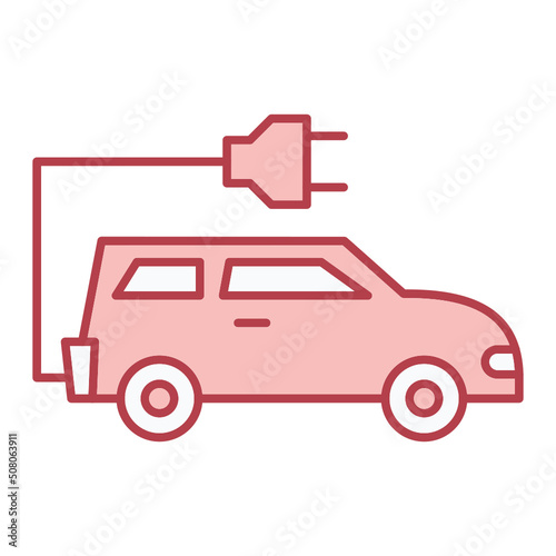 Electric Car Icon Design