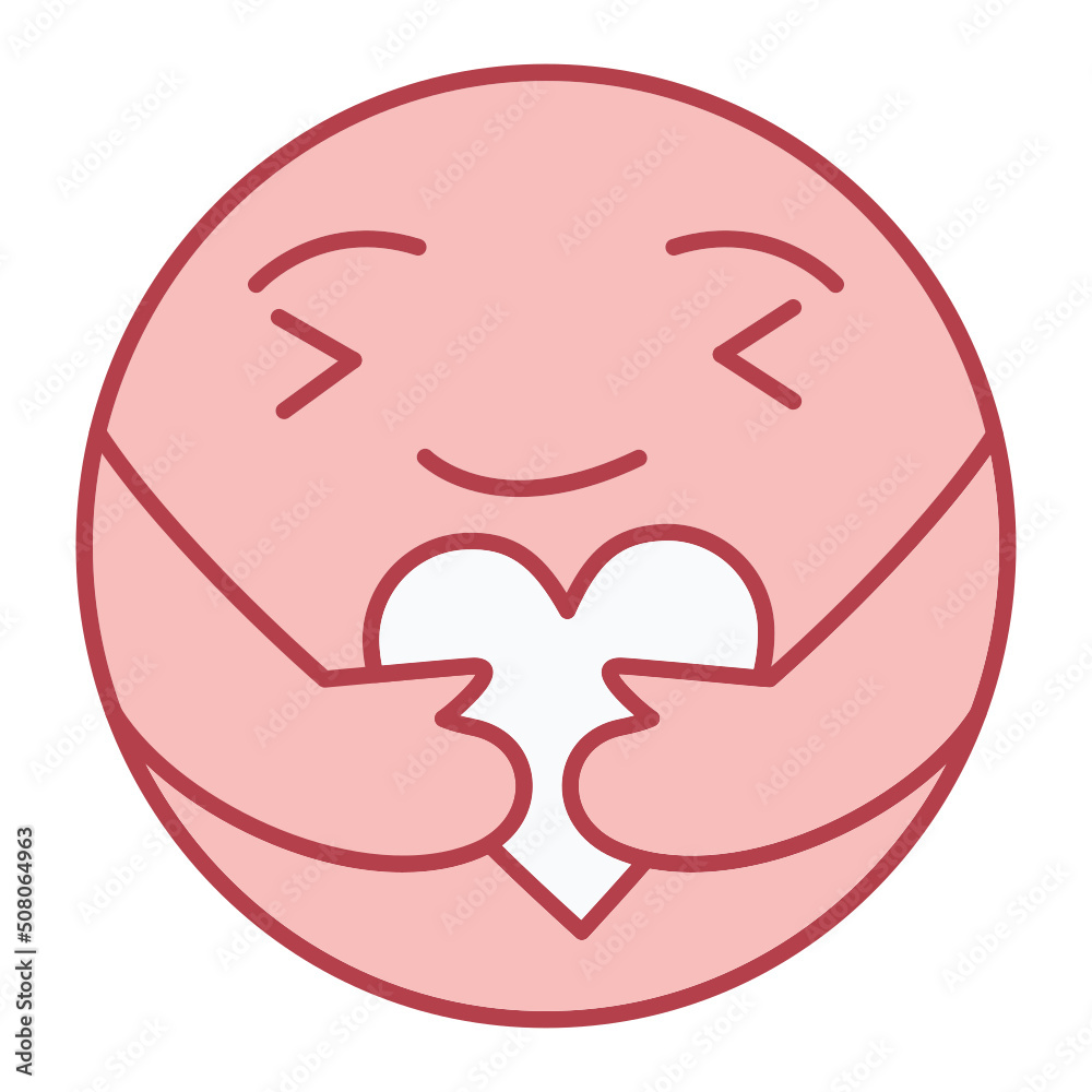Care Emoji Icon Design