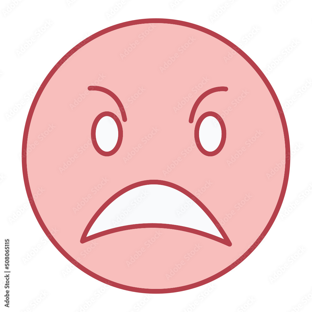 Angry Emoji Icon Design