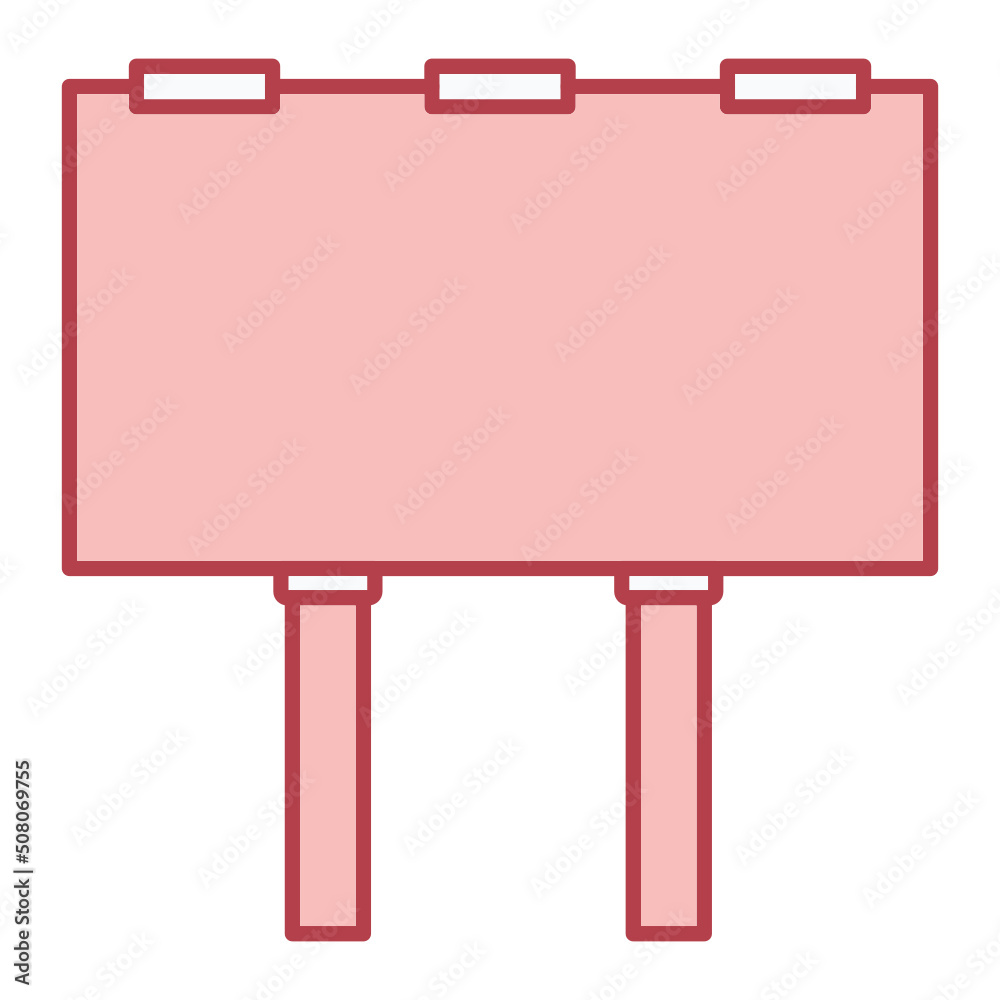 Fototapeta premium Bill Board Icon Design