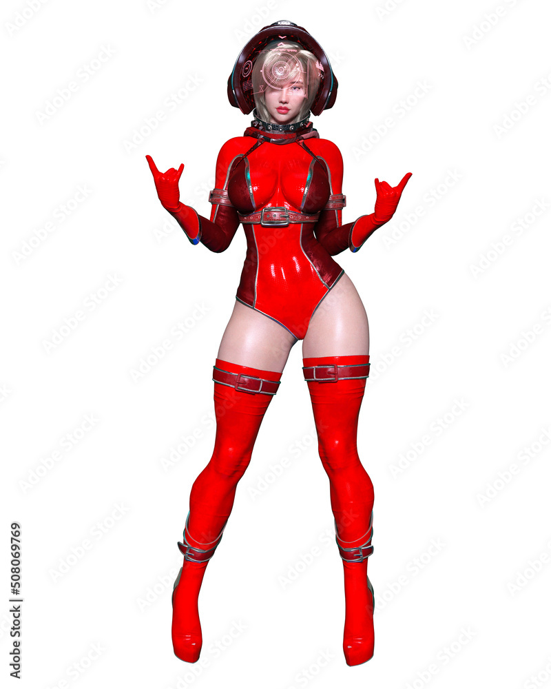 3D comics cosplay anime girl. 3D comics cosplay anime girl.