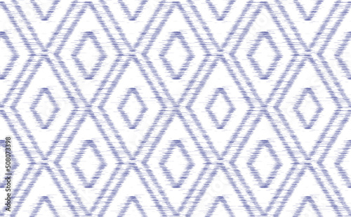 Embroidery pattern vector, Ethnic seamless for print, Very peri color geometric background, Aztec motifs design