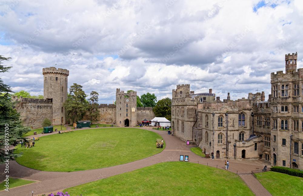Medieval Warwick Castle in Warwickshire - England
