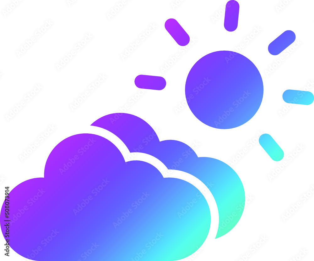 Cloudy Vector Icon Design Illustration Cloudy Vector Icon Design Illustration