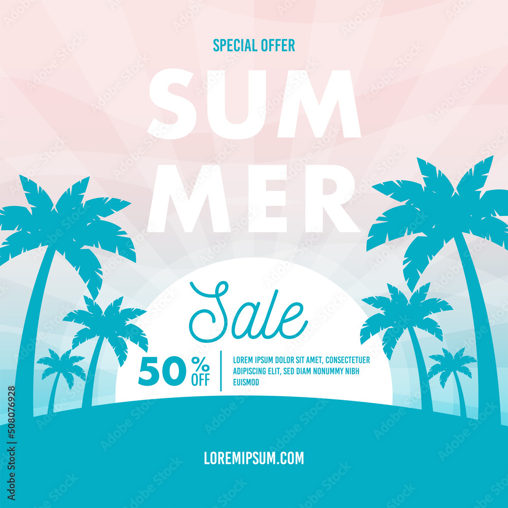 Summer Sale flyer cards set. Vector illustration concept. Summer Sale flyer cards set. Vector illustration concept.