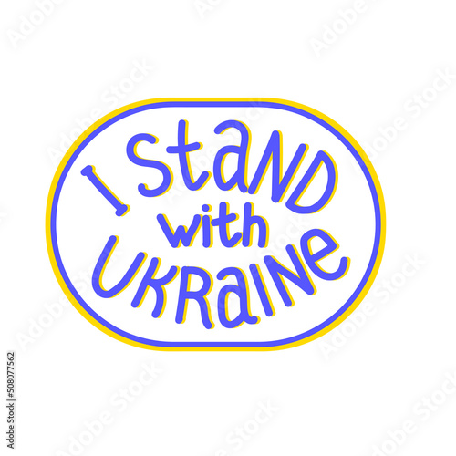 I stand with Ukraine of peace no war