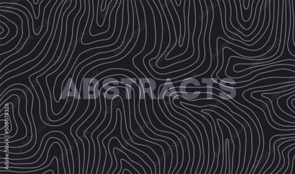 Obraz premium Hand drawn abstract horizontal background for banner with different shapes