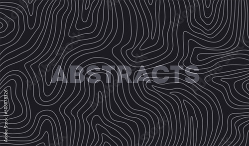 Hand drawn abstract horizontal background for banner with different shapes