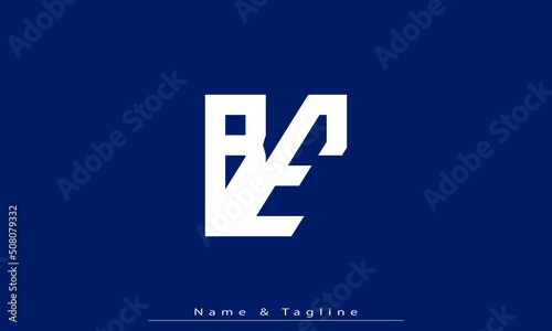 Alphabet letters Initials Monogram logo BE, EB photo