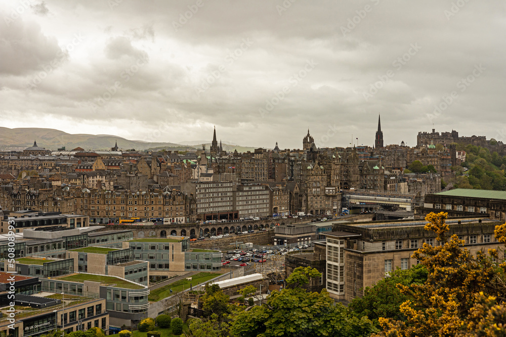 view from Calton Hill over Edinburgh
