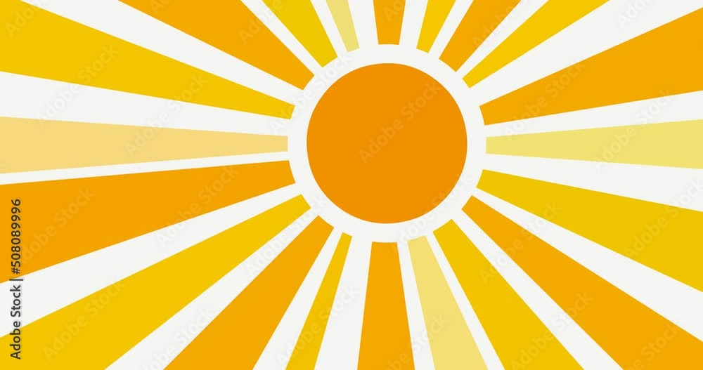 animated glowing sun rays rotating background