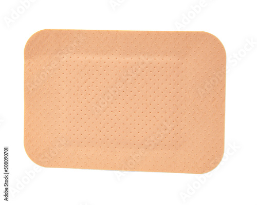 Medical big elastic plaster isolated on the white background