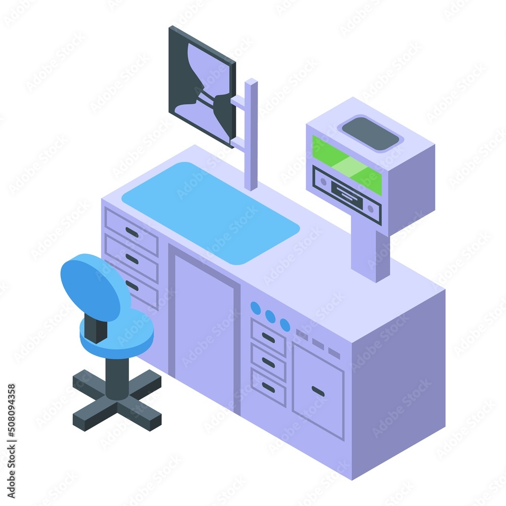 Hospitalization equipment icon isometric vector. City healthcare. Medical clinic