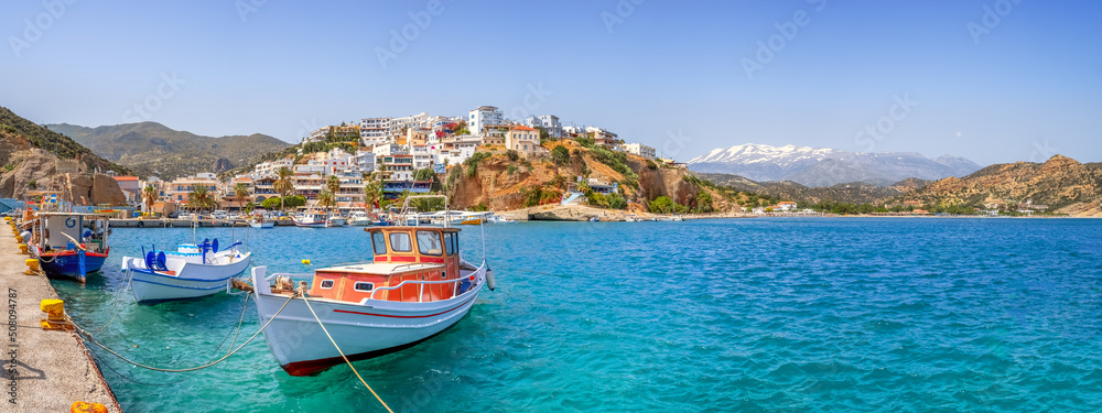 Agia Galini, Insel Kreta, Griechenland  - obrazy, fototapety, plakaty 