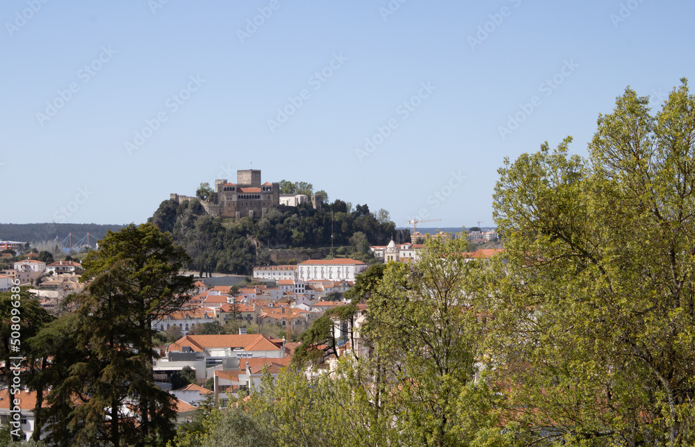 Leiria city view to the castle