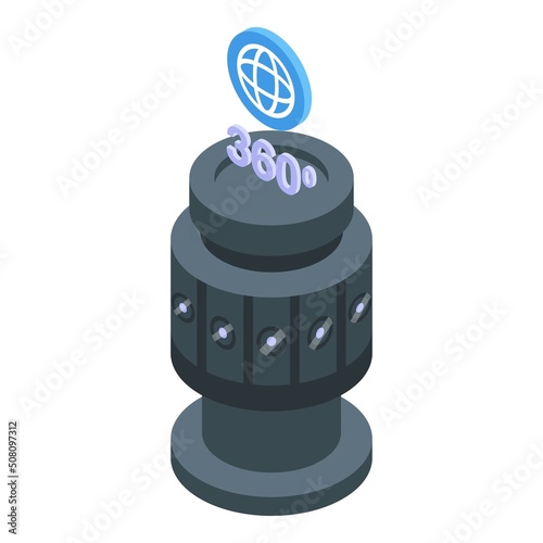 Virtual tour icon isometric vector. Online video. Digital walk