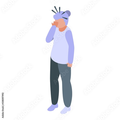 Woman menstrual balance icon isometric vector. Female hormone. Age menstruation